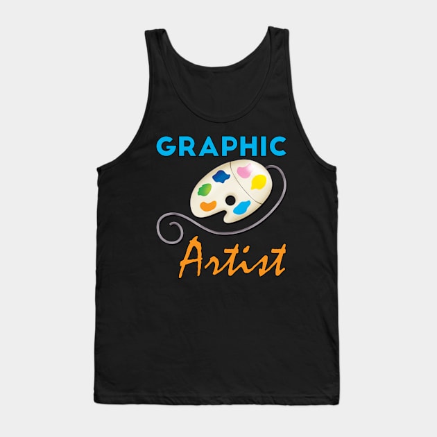 Graphic Artist Tank Top by PrettyGhoul